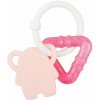 NATTOU Hryzačka silikónová s chladiacou časťou bez BPA ružový sloník 877930