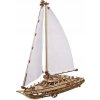 Ugears 3D drevené mechanické puzzle Jachta The Ocean Beauty 365 ks