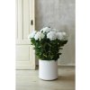 eshop-kvetinace.sk Umelá hortenzia HYDRANGEA v bielom kvetináči, výška 90 cm, biela