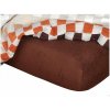 Dadka Froté prestieradlo tmavo hnedé 180 × 200 × 15 cm