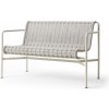 HAY Lavička Palissade Cord Dining Bench, sky grey