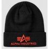 ALPHA INDUSTRIES Čiapka 3D Beanie - black / red (168910/94)