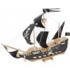 Woodcraft Drevené 3D puzzle Pirátská loď čierna P217