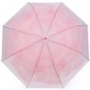 Deštník dámský vystřelovací růžová sv.