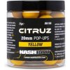 Kevin Nash Citruz plavajúce boilies Pop Ups Yellow 75g 20mm + 3ml Booster Spray