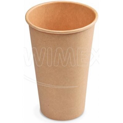 Wimex Papierový pohár kraft 90mm 510ml `XL: 0,4L 16oz`