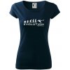 Evolution Football - Dámske tričko Pure - XL ( Tmavomodrá (veľmi tmavá - skoro čierna) )