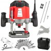 tectake 400990 horná fréza 1200 w vrátane príslušenstva - červená
