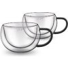 LAMART Pohár LT9114 Vaso cappuccino Black 2 x 270 ml