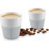 Eva Solo Šálka na espresso x so silikónovým krytom svetlošedá 2 x 80 ml