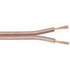 Reproduktorový kábel audio 2x2.5mm², 50m, pomedený, transparentný