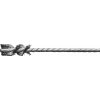 Mikro kefa na rúrky (oceľový drôt 0,12 mm), priemer. 10x25/90 mm, stopka pr. 3,8 mm Lessmann 565.321.00 (EDE79680100)