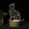 Beling 3D lampa, sediaca mačka, 7 farebná S4Q65