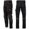 PRACOVNÉ NOHAVICE DO PÁSU JEANS STRETCH ELASTICKÉ SLIM ODOLNÉ ČIERNE 50 / L