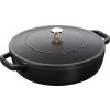 Staub Kastról so samopodlievacou pokrievkou 24 cm 2,4l čierny