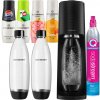 Sodastream Terra Čierny Set 2 fľaše + 4 sirupy BEZ CUKRU