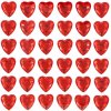 Party Samolepiace dekorácie rubínové srdcia 36 ks