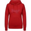 AWDis Hoodie Mikina s Dizajnom - Moje deti majú labky - Ohnivá červená - XL - Dámske