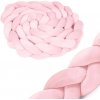Ochranný vrkoč do postieľky Ricokids 3m - ružový 722113