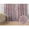 Biante Dekoračný záves TF-077 Kvetované ornamenty na staroružovom 150x220 cm