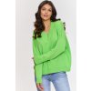 Makadamia Klasický dámsky pulóver S158 | limeta S158 - one size S158