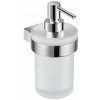 Jika Pure Dávkovač mydla s držiakom, chróm/matné sklo H3833B20041001