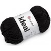 Bavlnená pletacia priadza Ideal 50 g - 1 ks 17 (221) čierna