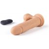 Virgite R16 Vibrating Realistic with balls, telové silikónové dildo s prísavkou na diaľkové ovládanie 18,5 x 3,9 cm
