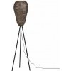 TRIO 465300104 ZIVA stojacia lampa V1400mm 1xE27 čierna, starožitná mosadz