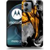 Picasee silikónový čierny obal pre Motorola Moto G14 - Black Gold