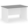 Kancelársky písací stôl PRIMO WHITE, 120x80 cm, biela/grafit