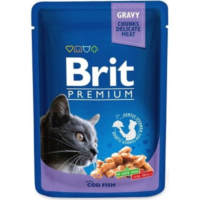 Brit Premium Cat Pouch with Cod Fish 100 g