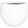 Pottery Pots Kvetináč Jumbo Orb, farba lesklá biela, viac veľkostí - PotteryPots Velikost: M - v. 93 cm, ⌀ 110 cm