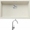 Blanco SUBLINE 700 U biela soft 527173 + Blanco MIDA chróm 517742