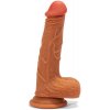 X-MEN Double Layer Silicon Dildo Brown 2 (21cm)