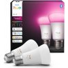 8720169364363 Philips Hue White and color Ambiance LED žiarovka E27 6W/810lm 1000-20000K+RGB biela 2-set