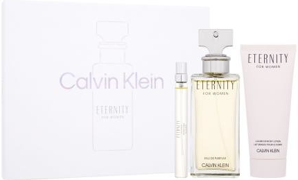 Calvin Klein Eternity SET3 darčekový set parfumovaná voda 100 ml + telové mlieko 100 ml + parfumovaná voda 10 ml