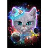 Norimpex Diamantové maľovanie Vesmírne mačiatko 30 x 40 cm