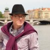 Pánsky jednofarebná klobúk - tmavo hnedá/56