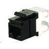 Solarix zárezový keystone CAT6 UTP RJ45 čierny SXKJ-6-UTP-BK