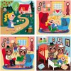 Vilac Drevené puzzle Zlatovláska 4 v 1
