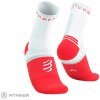 COMPRESSPORT Pro Marathon V2.0 ponožky, červená/biela EU (39-41)