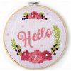 Graine Creative Sada na vyšívanie dekorácie s nápisom Hello - 1 sada