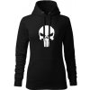 Dragowa dámska mikina s kapucňou punisher čierna