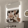 Nimco OBDELNÍKOVÁ - OBLÉ ROHY LED zrcadlo 600x800 se dvěma dotykovými senzory Skrytý, ZP 1 18002VX ZP 18002VX