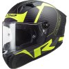 Moto prilba LS2 FF805 Thunder C Racing1 Matt Fluo Yellow - XL (61-62)