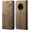 VSETKONAMOBIL 72990 DENIM Peňaženkový kryt pre OnePlus 7T šedohnedý