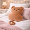 SLEEPWELL Plyšová hračka, vankúš MAČKA 30cm hnedá Mikroplyš UNI