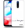 Picasee silikónový prehľadný obal pre Xiaomi Redmi 8 - Milujem ťa
