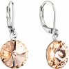 Evolution Group Slušivé visiace náušnice s kryštálmi Swarovski 51078.3 light peach